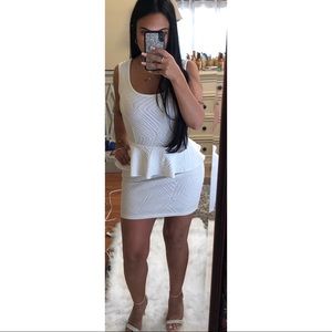 White body con dress, size M